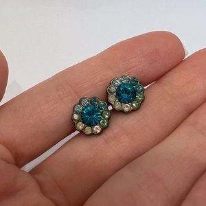 Michal Negrin Flower Turquoise Earrings